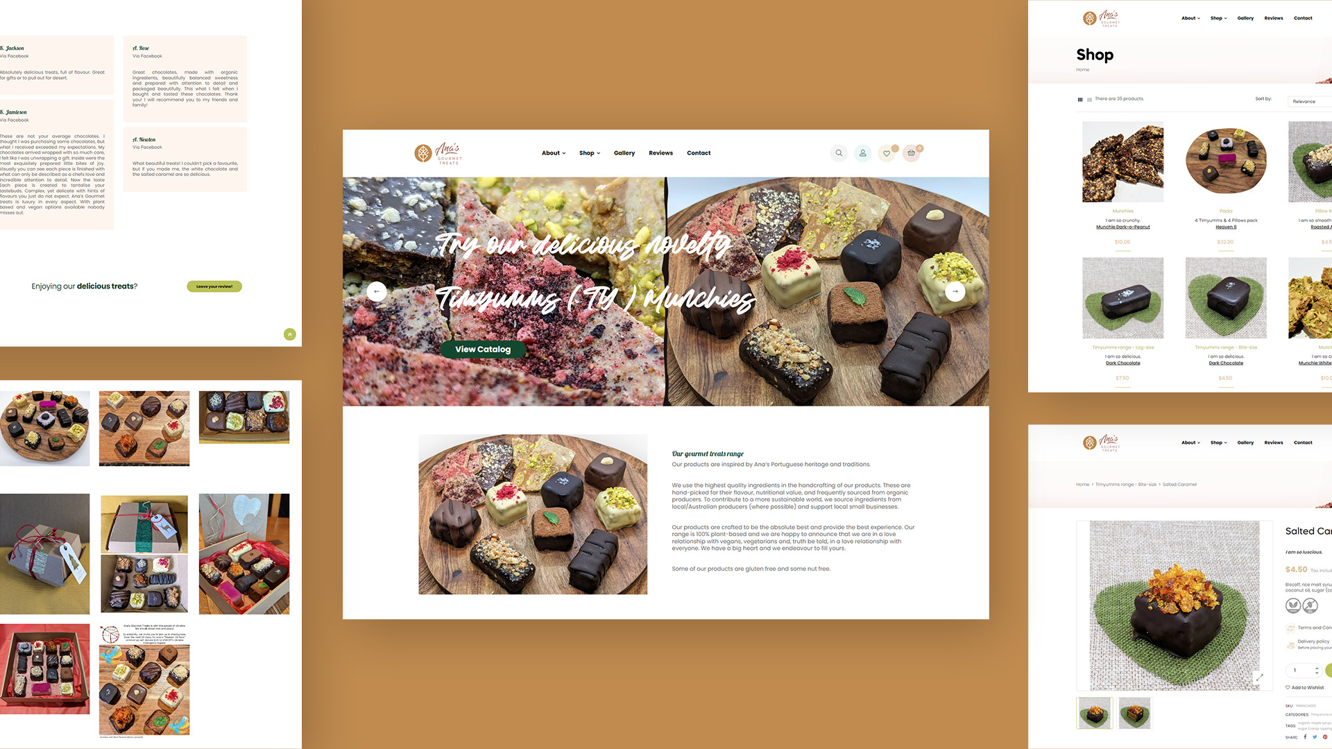 Ana's Gourmet Treats já está online!